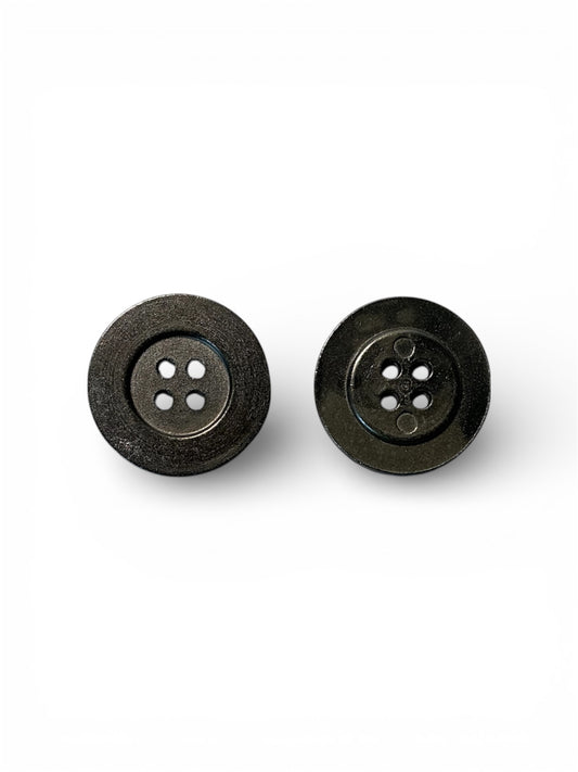 Boutons métallique - Gris - 2cm